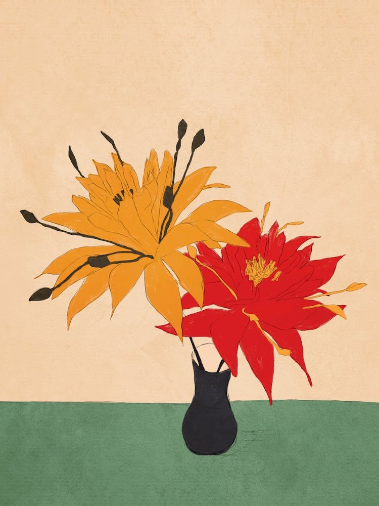 Fantasy Flower Pair 2