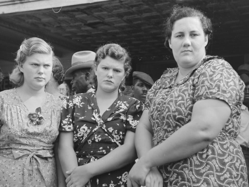 Cajun Girls At Rice Festival, Crowley, Louisiana By Russell Lee