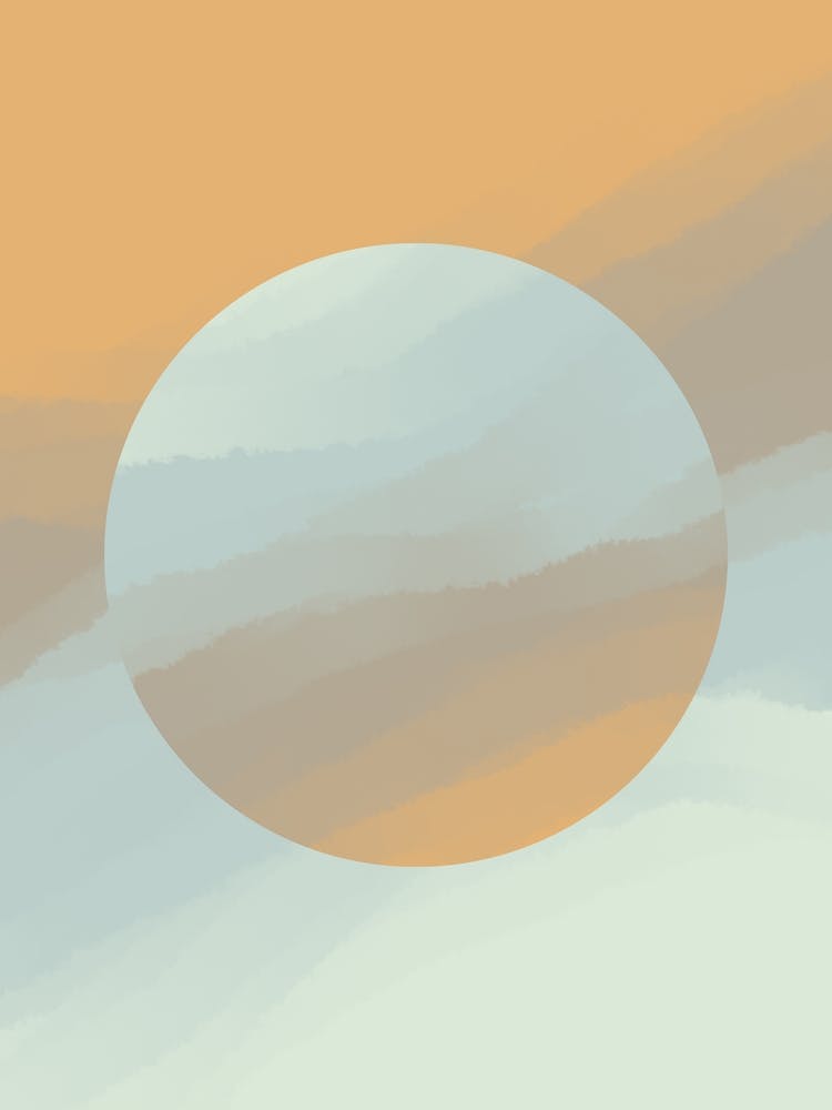 Minimal art abstract watercolor painting of smoke and sunlight