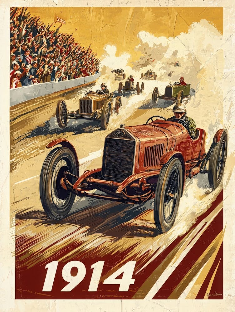 Aihrgdesign A Vintage Poster Of An Automobile Rally In 1914 F 80d40df9 36aa 4f23 Aa2f 70062039caa1 3