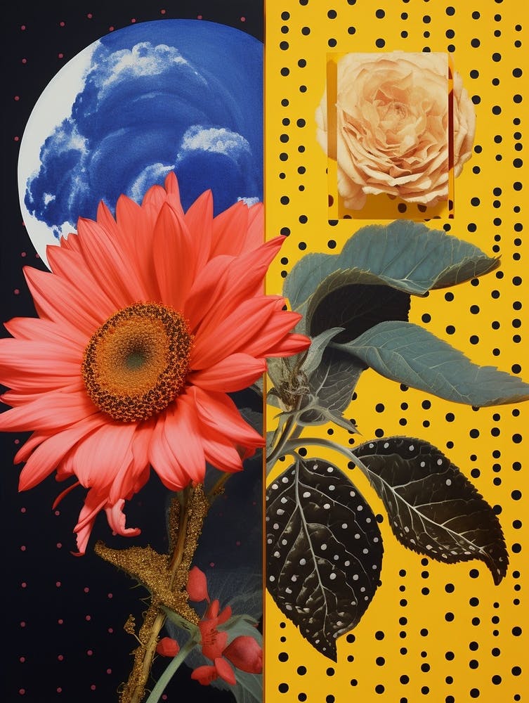 Surreal Florals Sunflower 1 Flower Painting