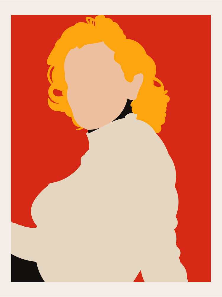 Marilyn Monroe Minimalist Pop Art Portrait