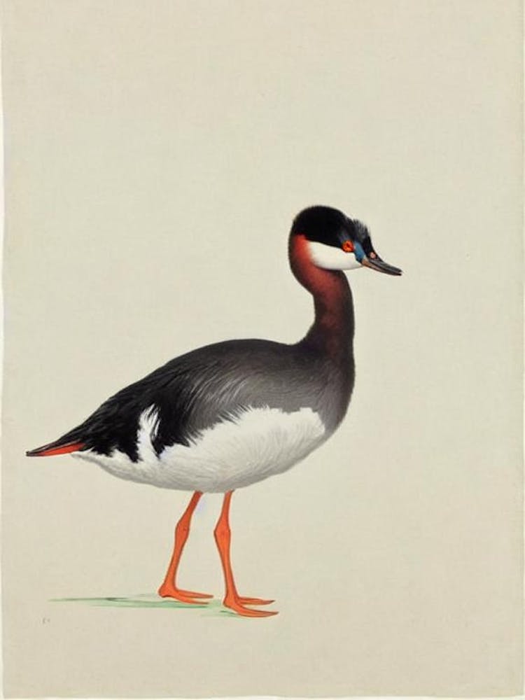 Grebe Illustration Bird