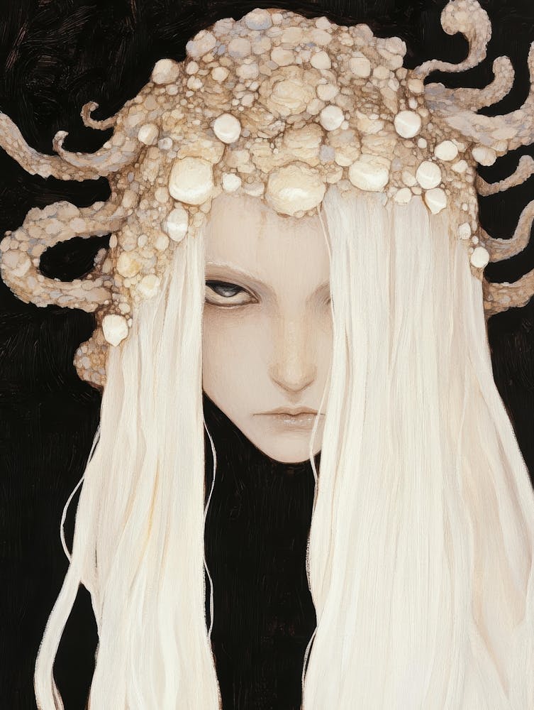 Girl With Octopus Head