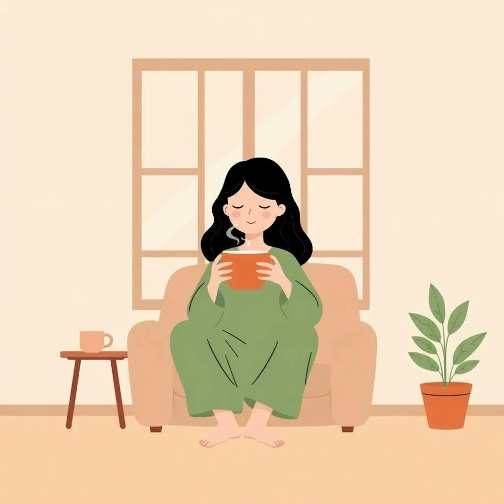 Woman Reading A Book- Self-Care Time
