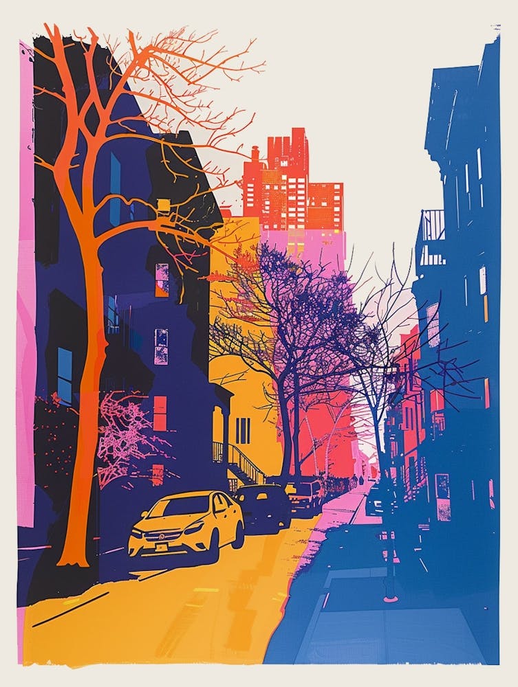 Chelsea New York Colourful Silkscreen Illustration 2