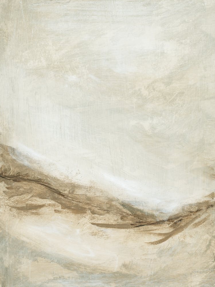 Tempting No1 - Neutral Earth Tone Abstract Painting