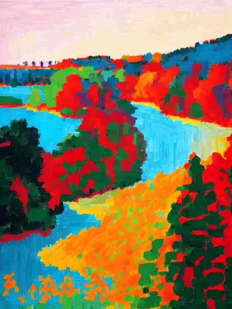 Krka National Park 1 Croatia Abstract Colourful