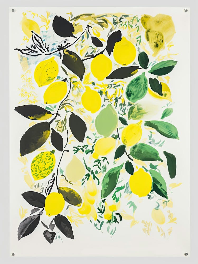 Lime Fruit Drawing 3