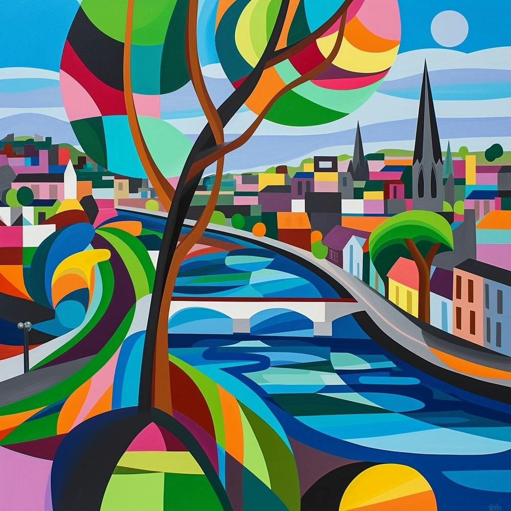 Abstract Travel Collection Dublin Ireland 4