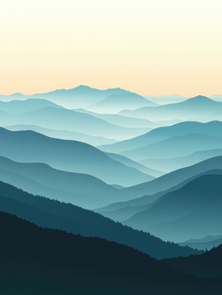 Mountains At Sunrise
