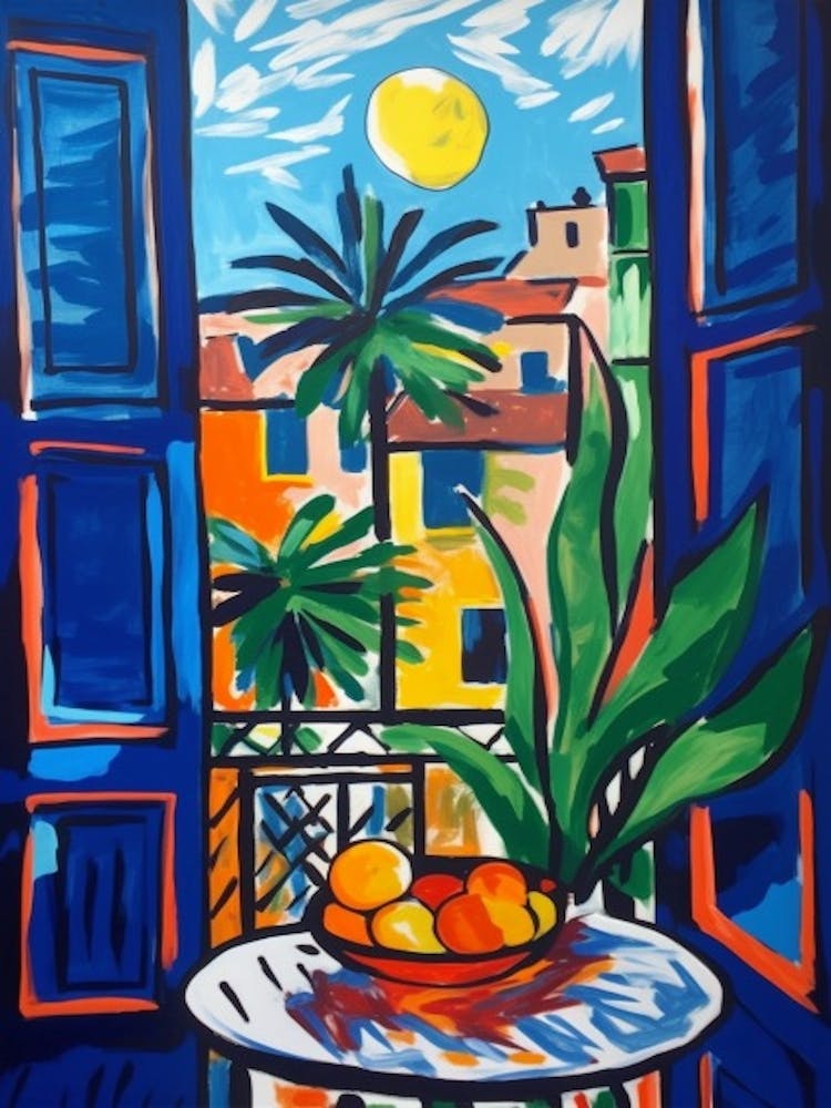 Window View Of Venice In The Style Of Fauvist 1