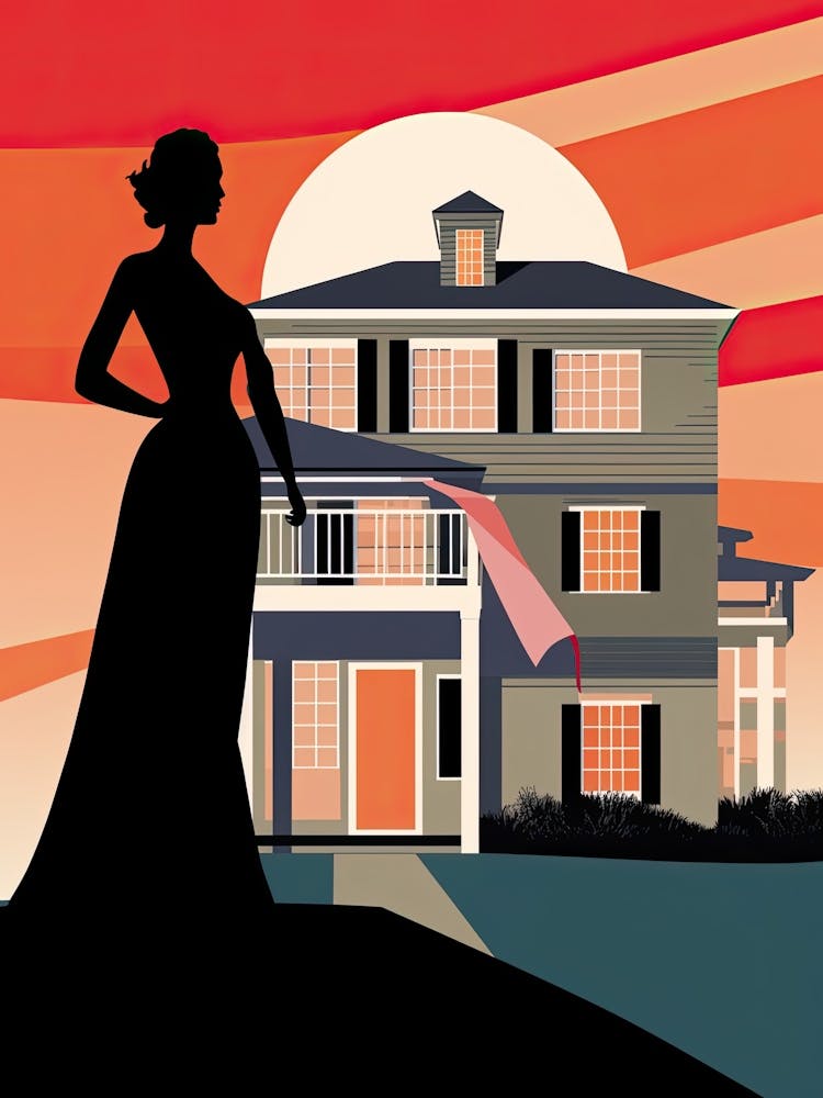 The Hamptons New York, Usa, Bold Outlines 1