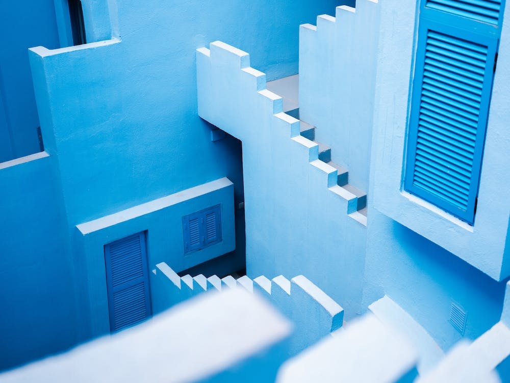 Blue Muralla Roja Maze II