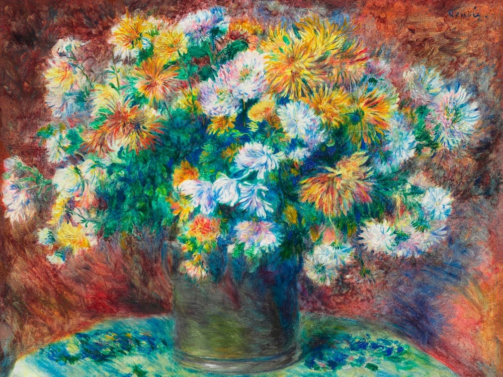 Chrysanthemums, Pierre Auguste Renoir