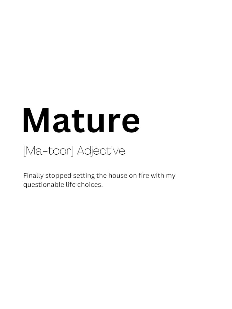 Mature Definition Meaning 1