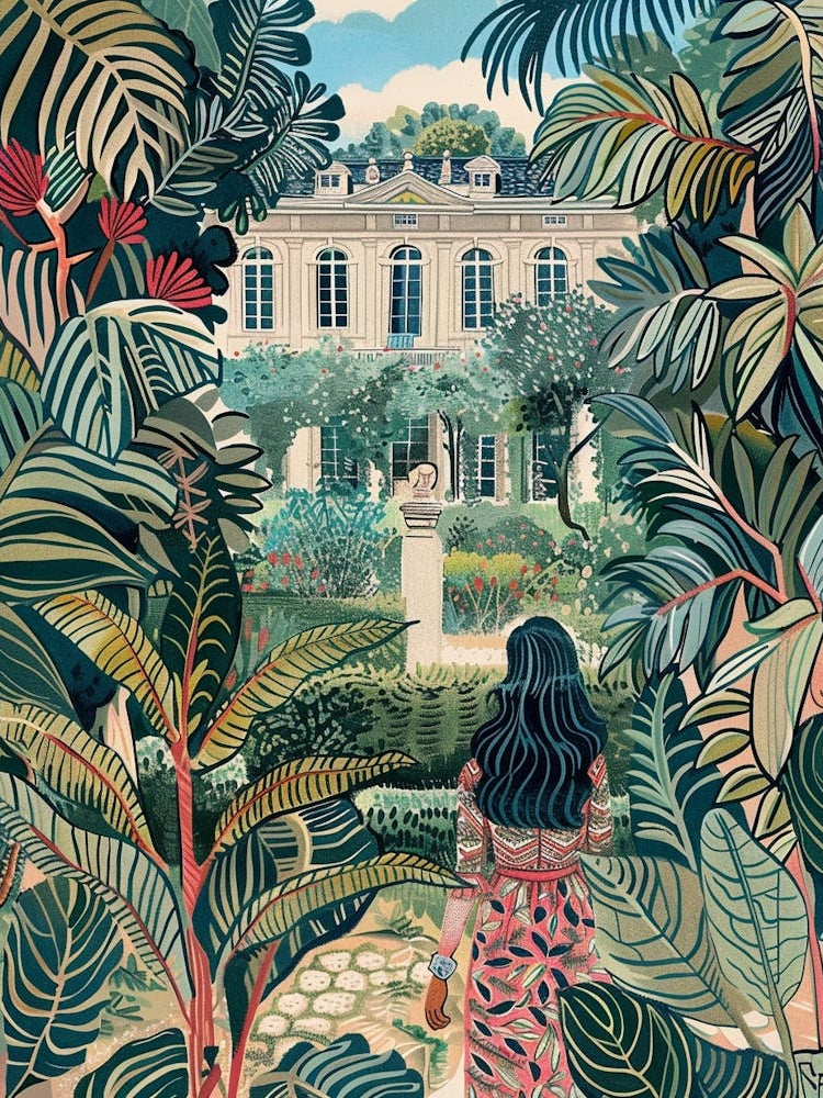 In The Garden Chateau De Villandry Gardens 1