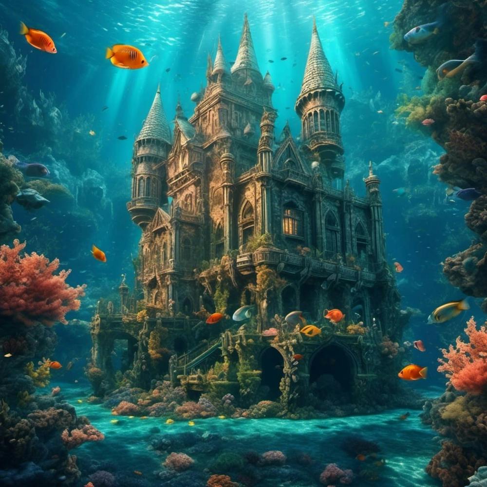 Ethereal Underwater Castle