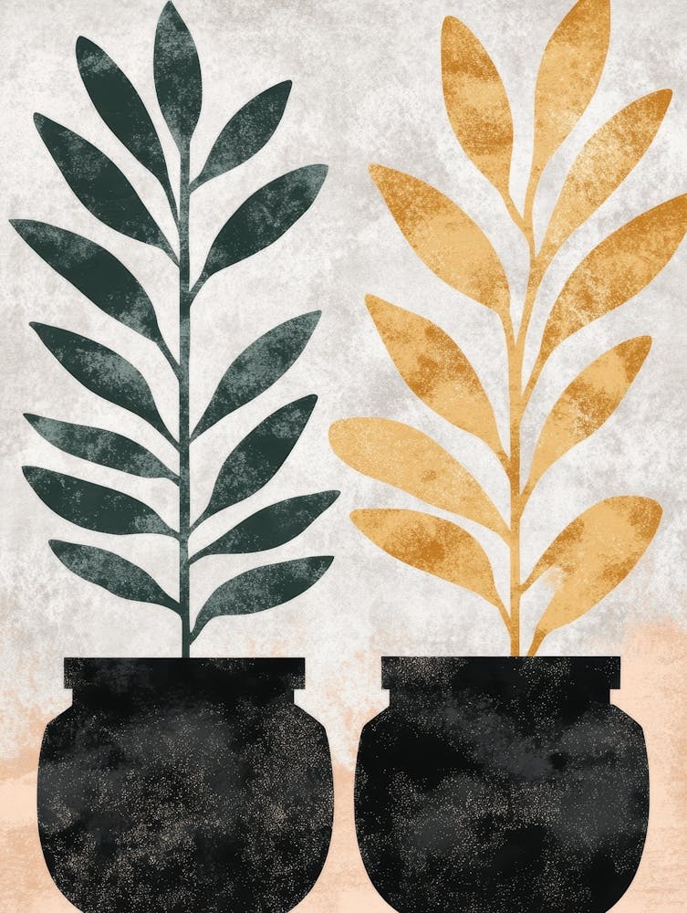 Two Potted Plants 8