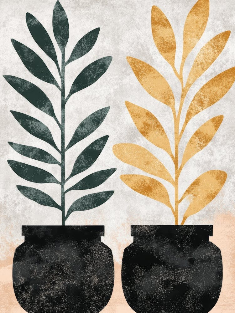 Two Potted Plants 8