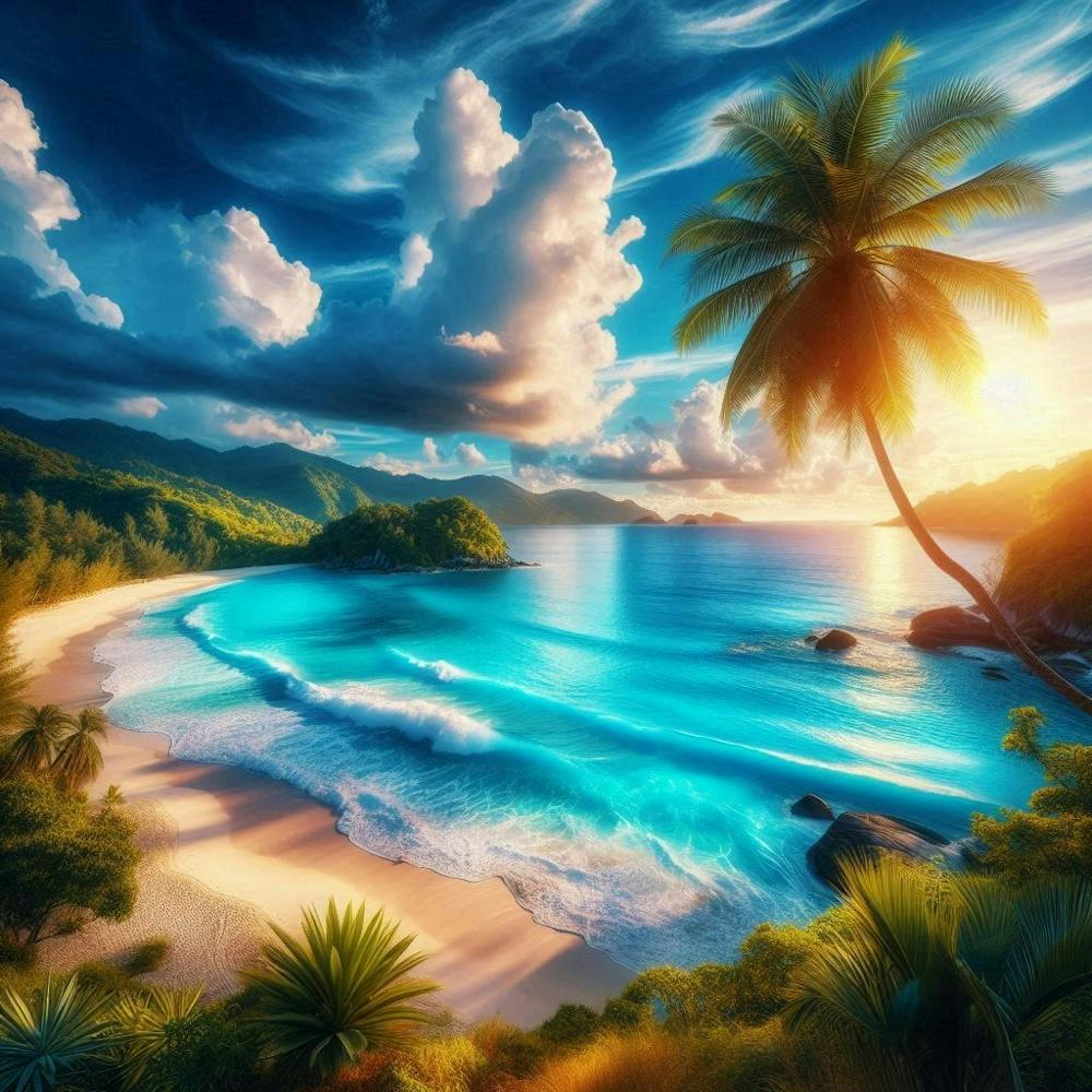 Azure Bliss: A Coastal Symphony