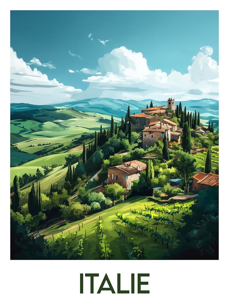Affiche de voyage Italie 2
