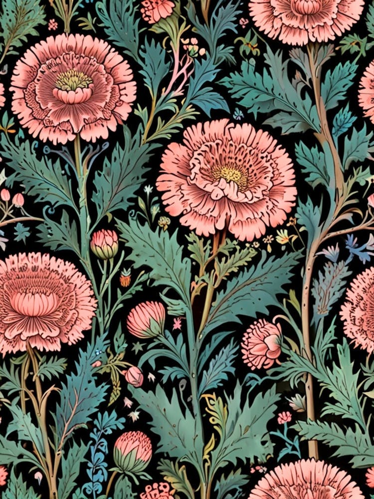 William Morris Carnations 2