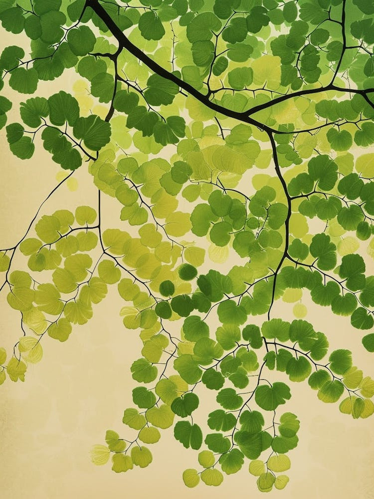 Pattern Poster Maidenhair Fern 2