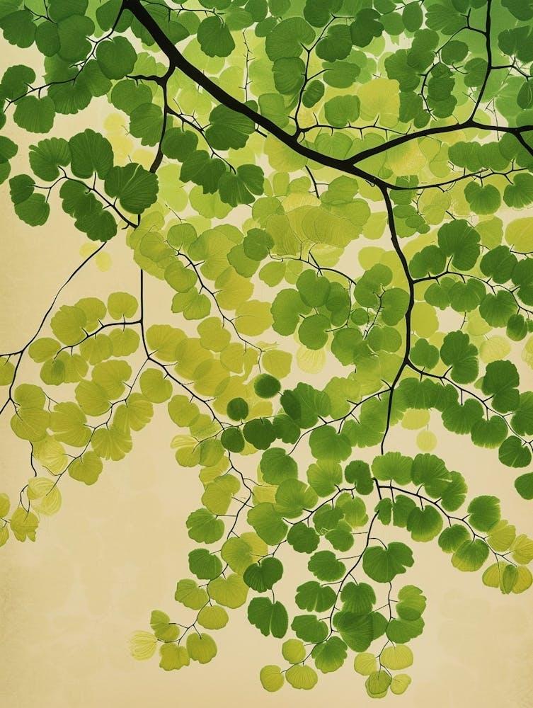 Pattern Poster Maidenhair Fern 2