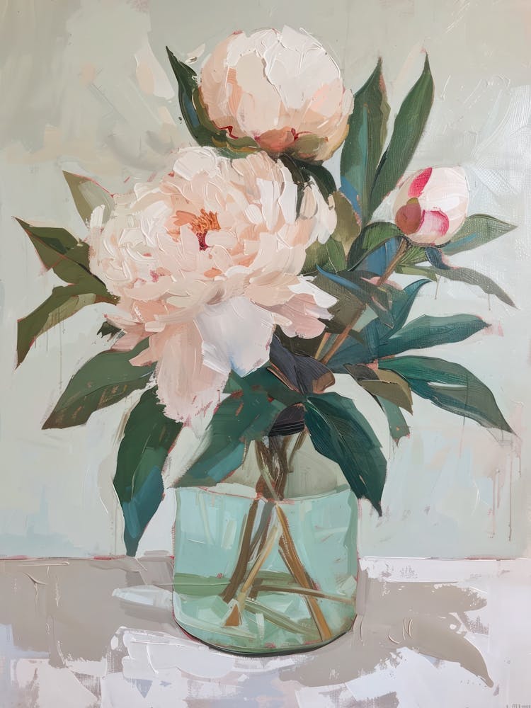 A World Of Flowers Peonies 2 Painting