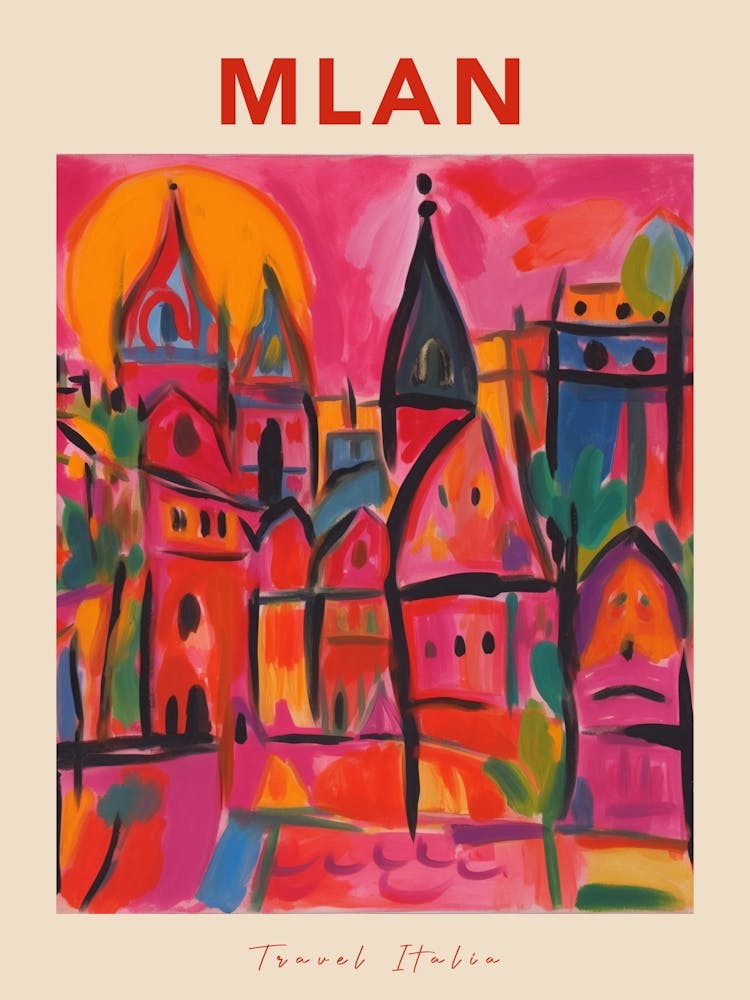 Mlan Italia Travel Poster