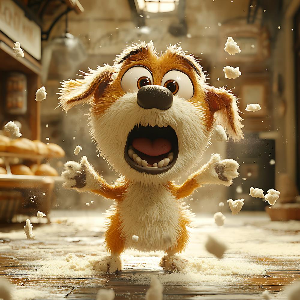 Goofy Dog in Bakery 4