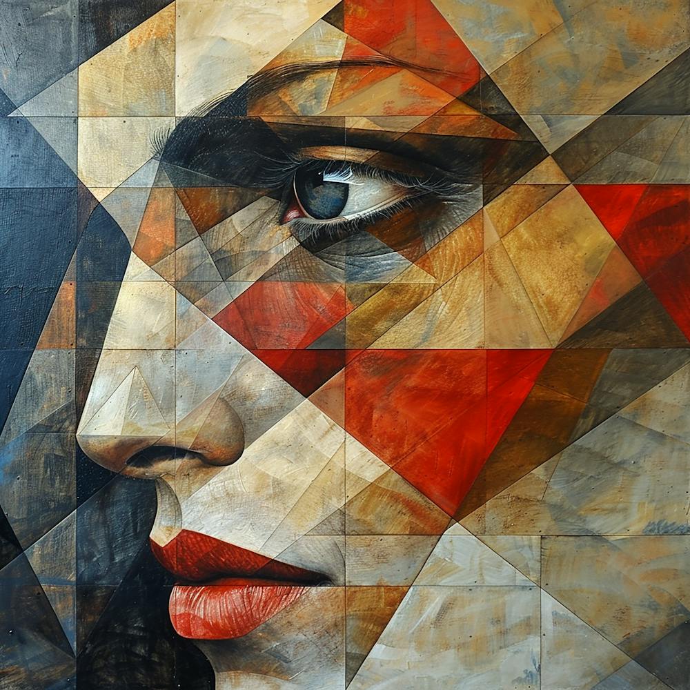 Abstract Of A Woman'S Face 3