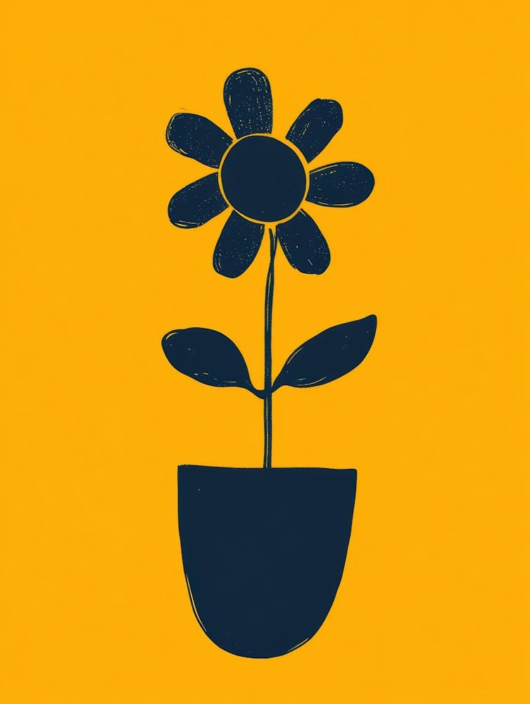 Flower In A Pot 3