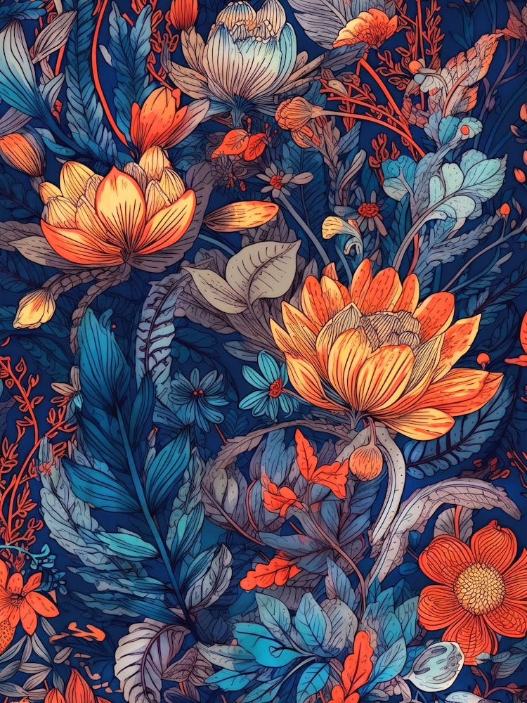 Flowers nature botanical art 9