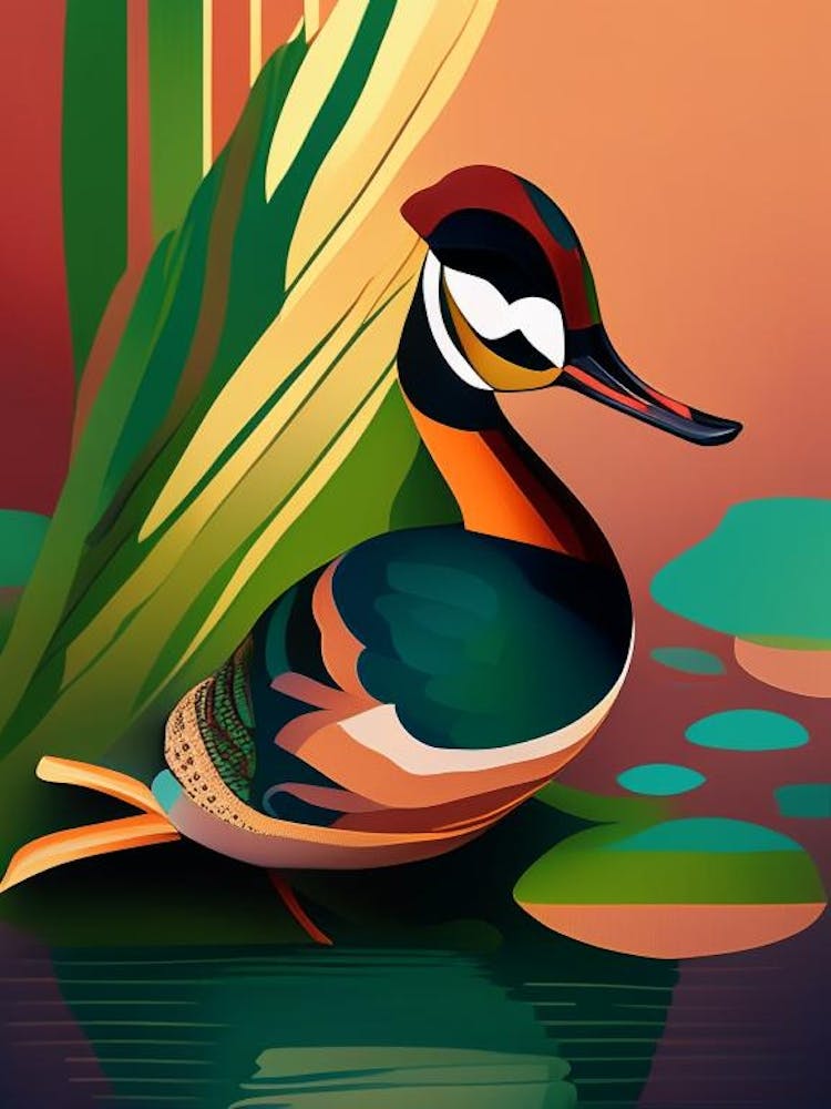 Wood Duck Pop Matisse Bird