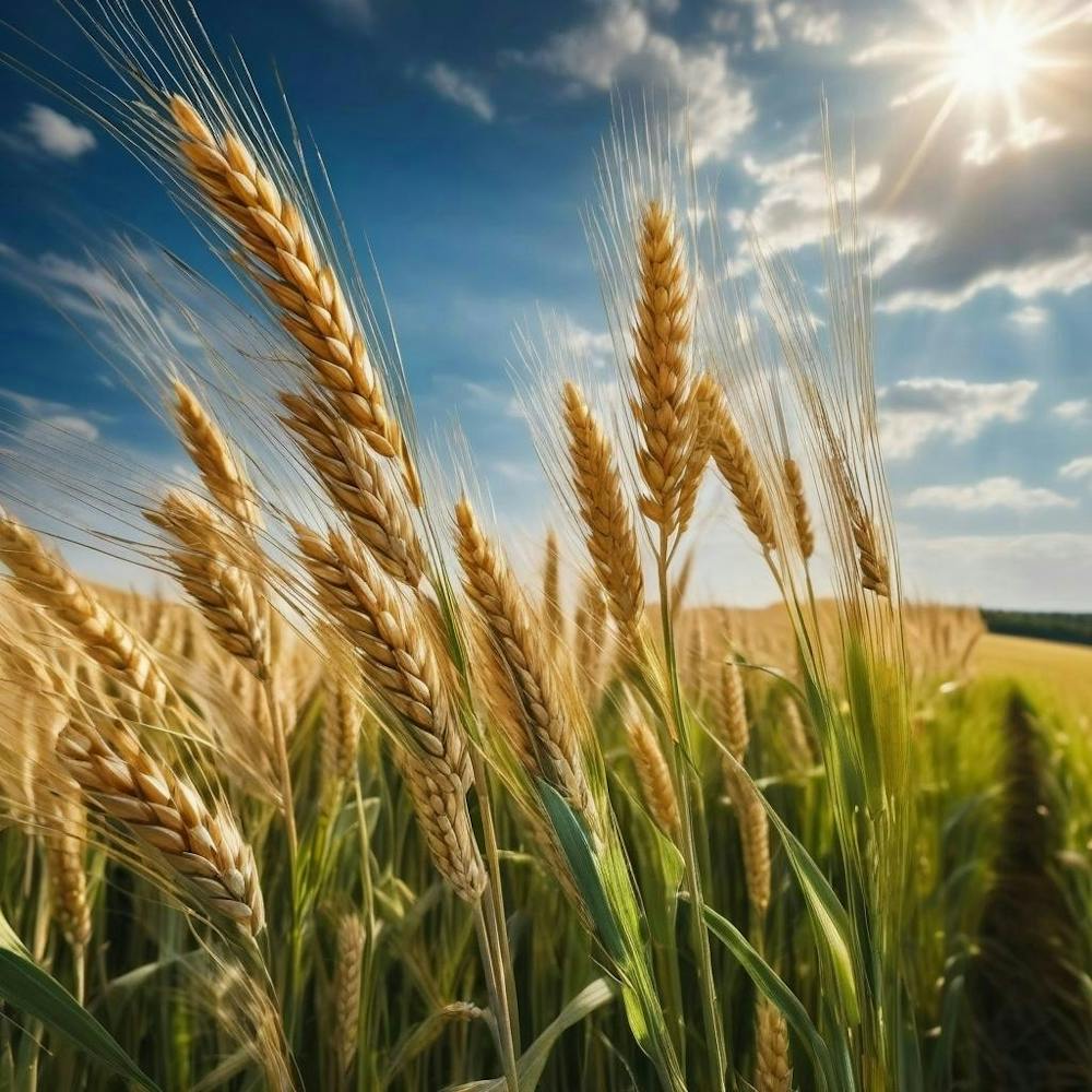 Wheat Field With Sun