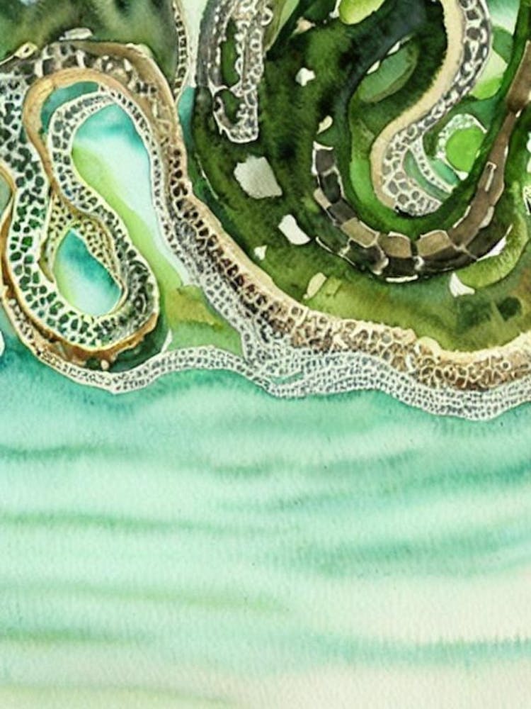 Mimic Octopus II Storybook Watercolour
