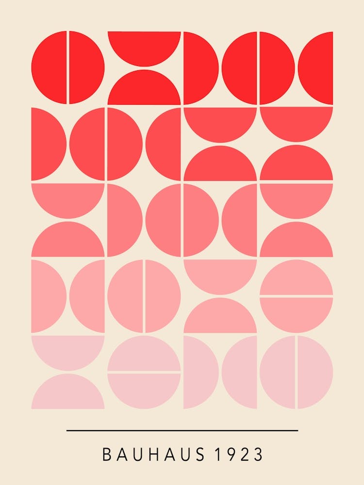 Gradient Red Bauhaus