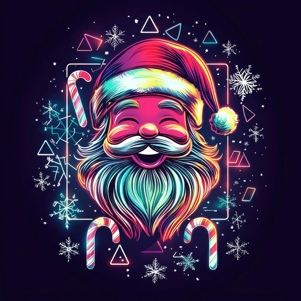 Santa Claus.Generated AI. Wall