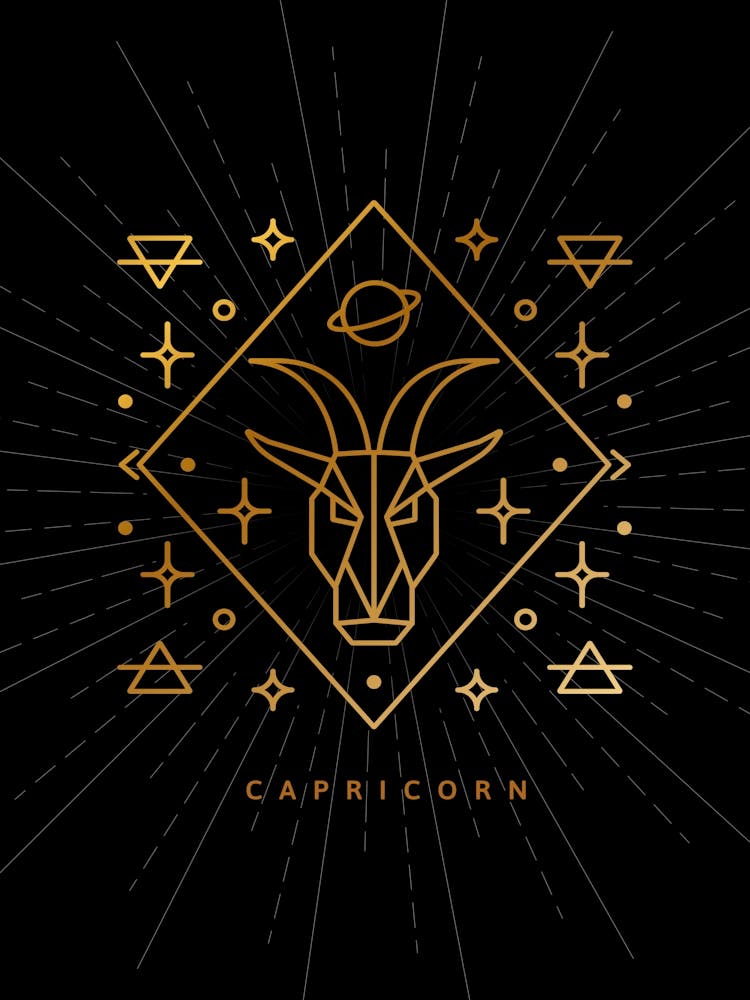 Capricorn — Zodiac geometric