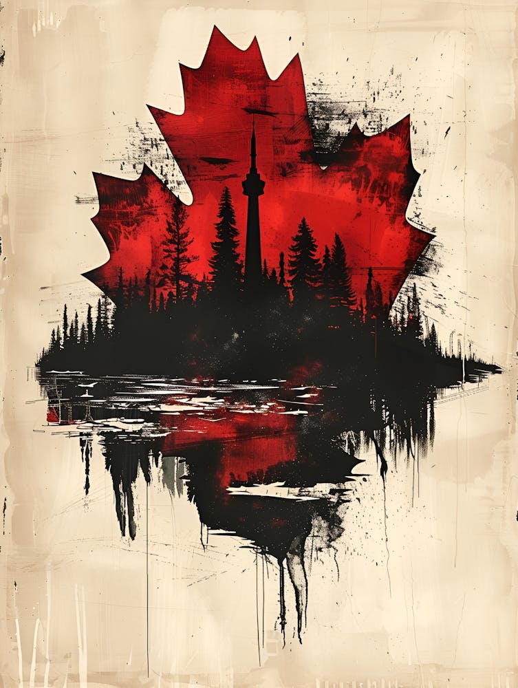 Canadian Flag Canvas Print