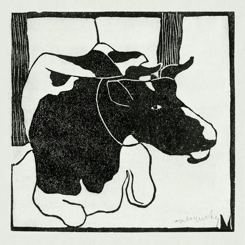 Lying Cow (c.1900), Samuel Jessurun