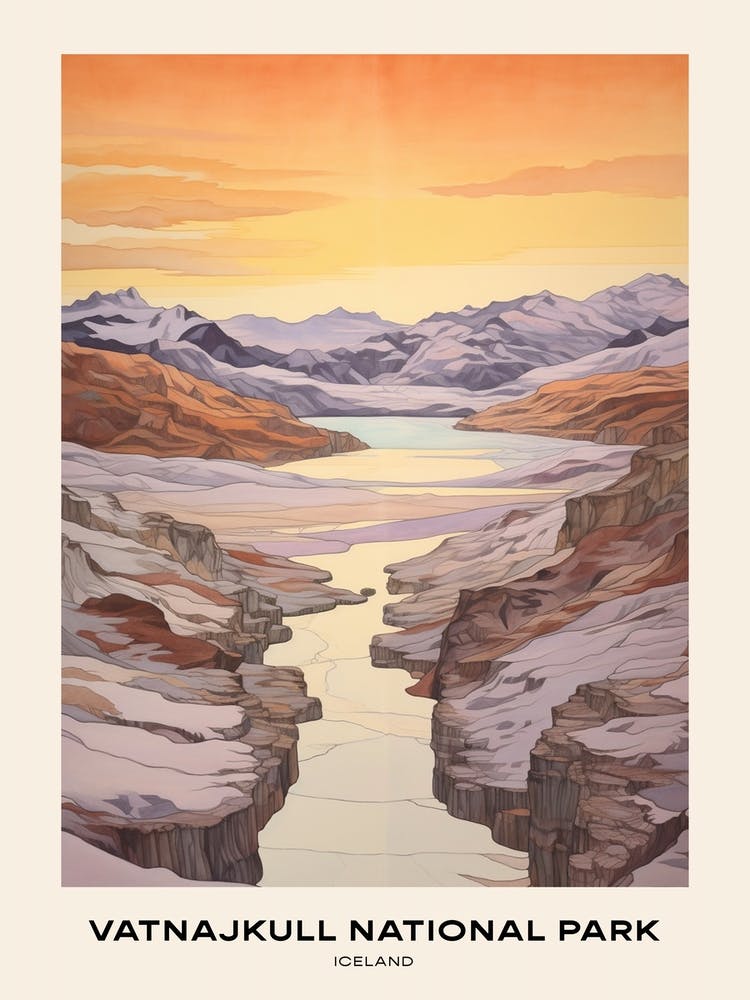 Vatnajkull National Park Iceland 5 Poster