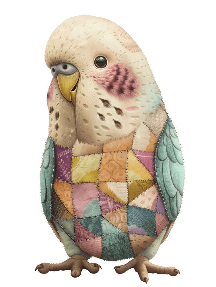 Quilted Budgerigar 1