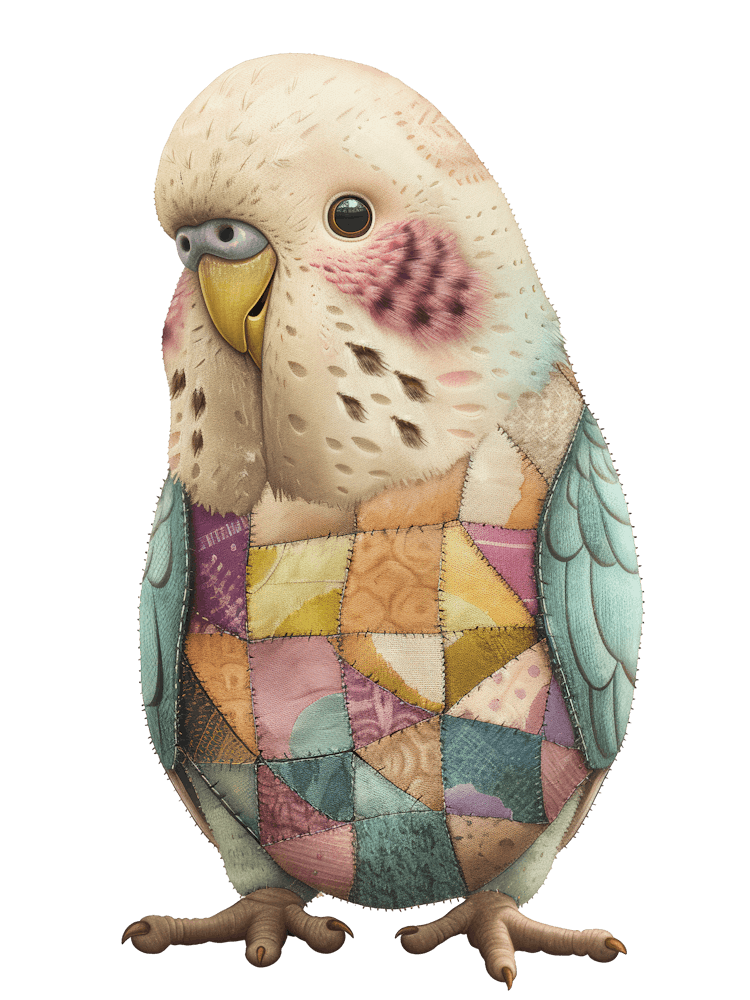Quilted Budgerigar 1
