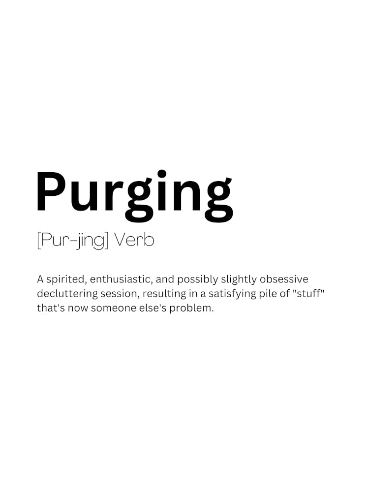 Purging Definition Meaning
