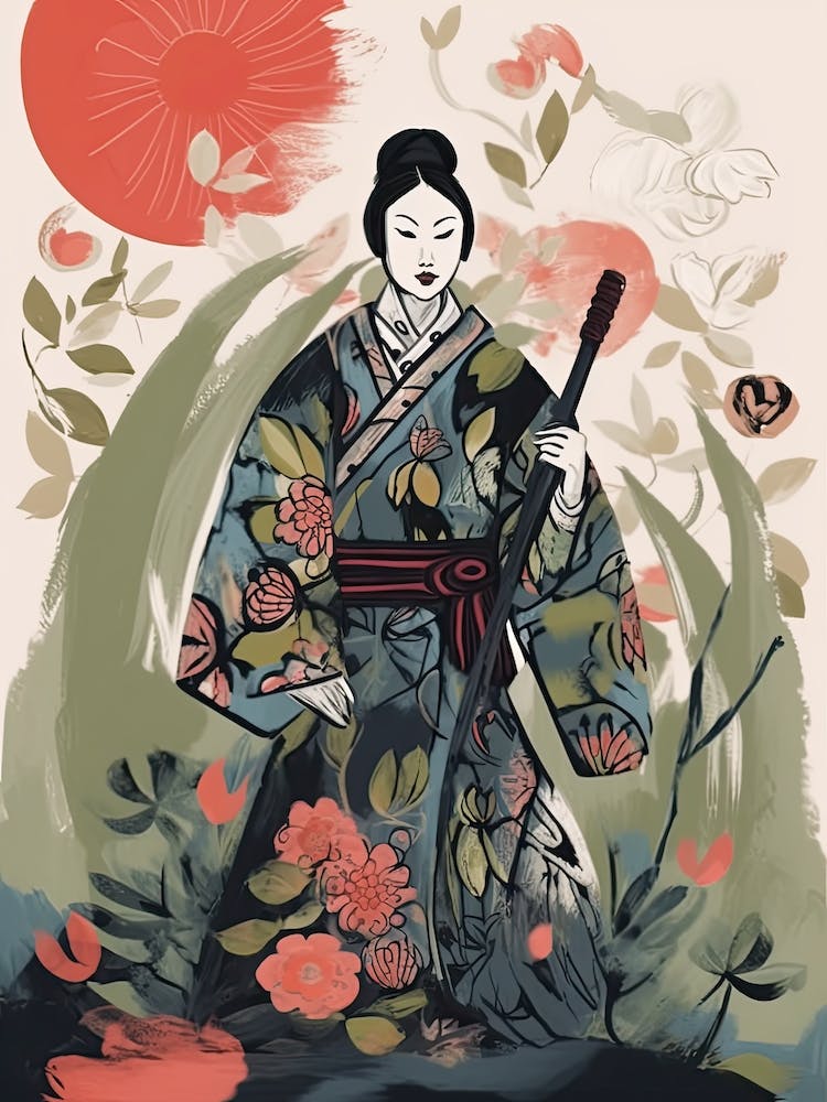 Female Samurai Onna Musha Illustration 22
