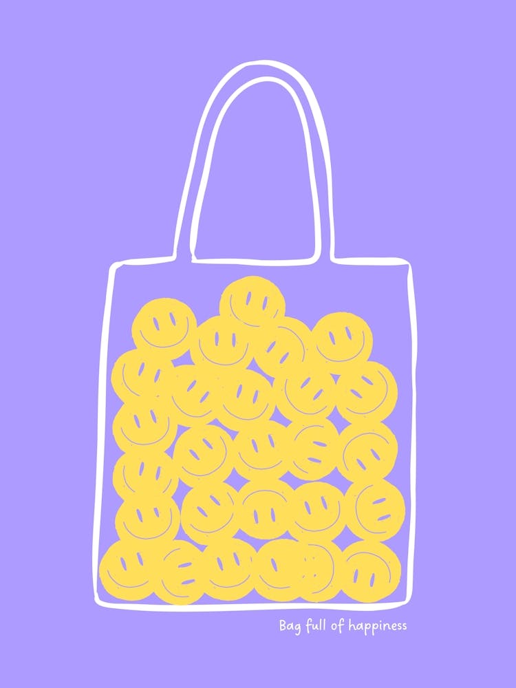 Bag full of hapiness - purple