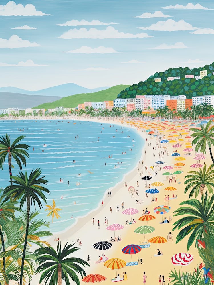 Patong Beach, Phuket, Thailand, Matisse And Rousseau Style 1